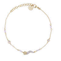 Bracelet Rue des Mille Stardust Double in Silver Cubic Zirconia BRZ-018 M1 COR AU